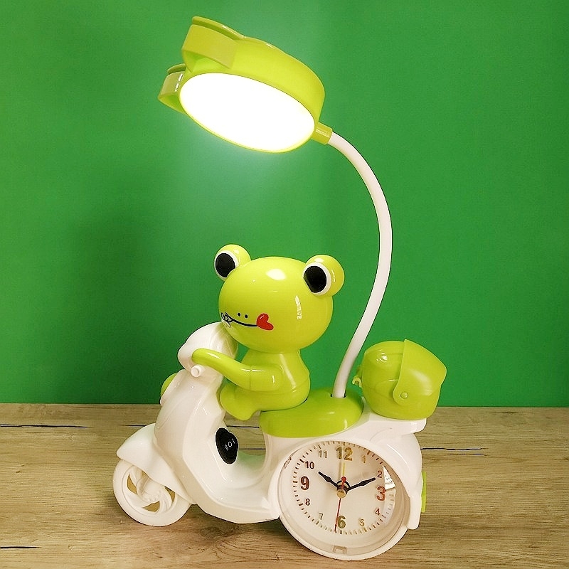 Lampe De Bureau Et Réveille Forme Moto 4 En 1