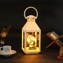 Fanous Lumineux avec Lampe Guirlande Motif Ramadan Karim