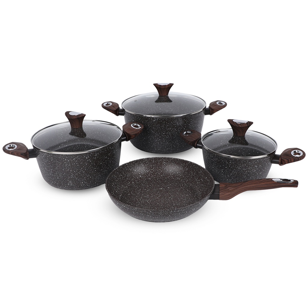 Ensemble Cuisine Granit Marron Baroly 7 Pièces