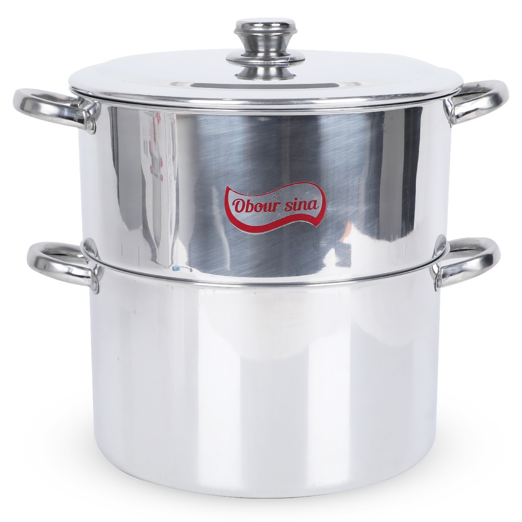  Grande Couscoussier Aluminium 14 L 30 Cm OUBOURSINA