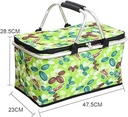 Panier de Camping et Plage isotherme 40 x 25 x 25 Cm