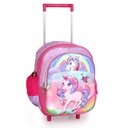 Cartable à Roulettes pour Fille Motif Licorne 3D pour Maternelle et Préparatoire