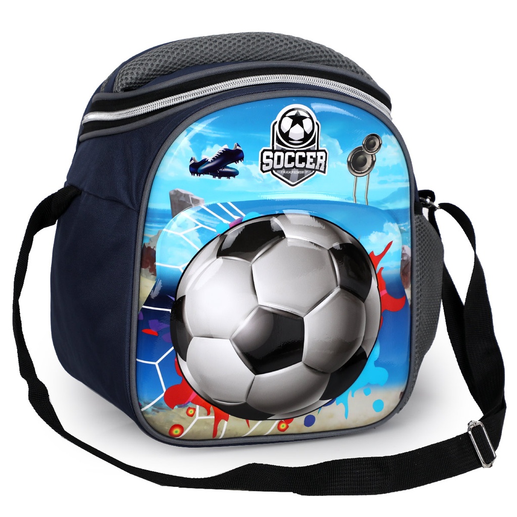 Sac à Gouter 3D Isothermique Portable Pour Garçons Motif Ballon SOCCER