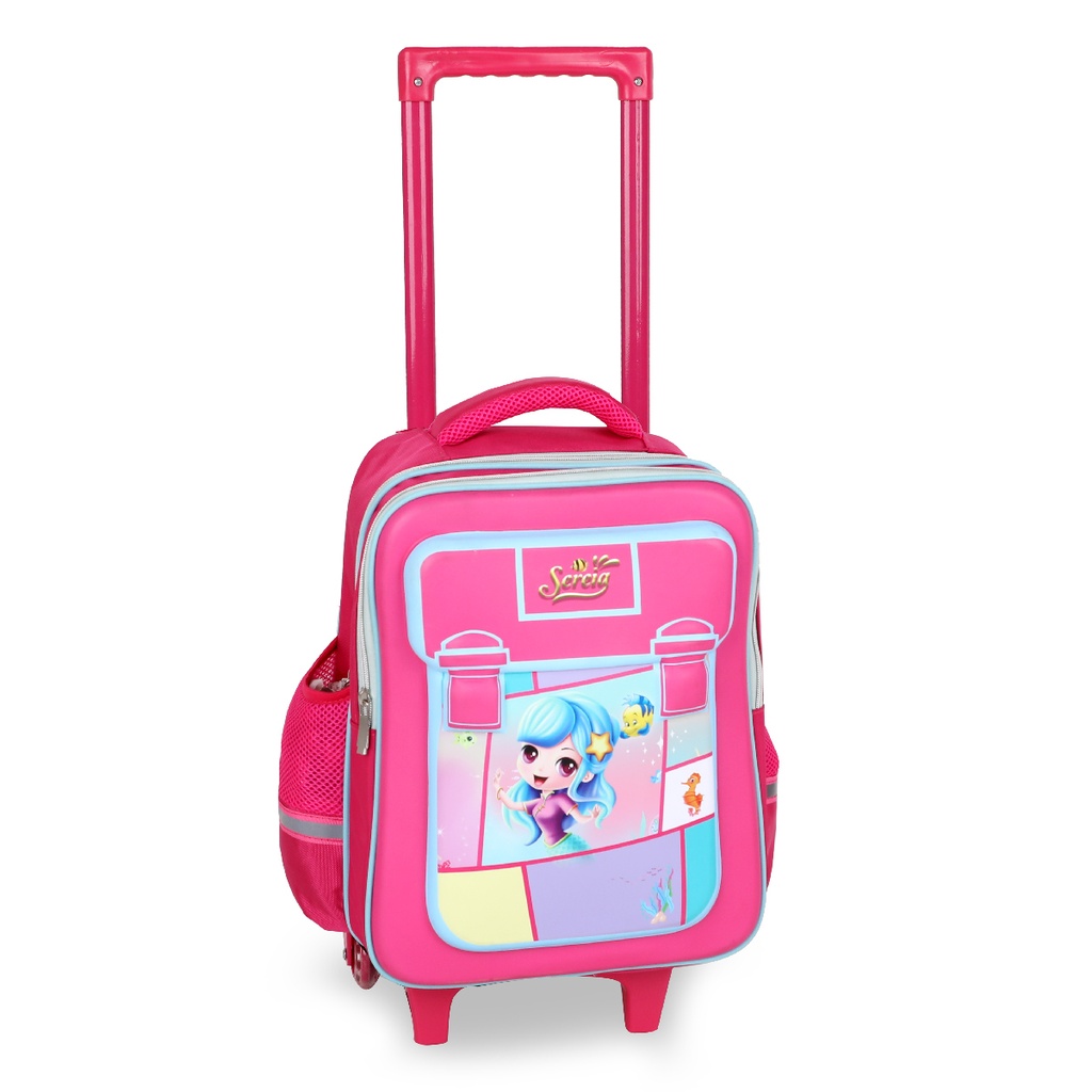 3éme et 4éme Année Primaire Cartable Scolaire Avec Roulette Pour Fille Motif Fille