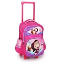 5éme et 6éme Année Primaire Cartable Scolaire Avec Roulette Pour Fille Motif Masha and the Bear