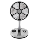 Ventilateur De Bureau Rechargeable Et Pliable Avec Lampe Lumineuse