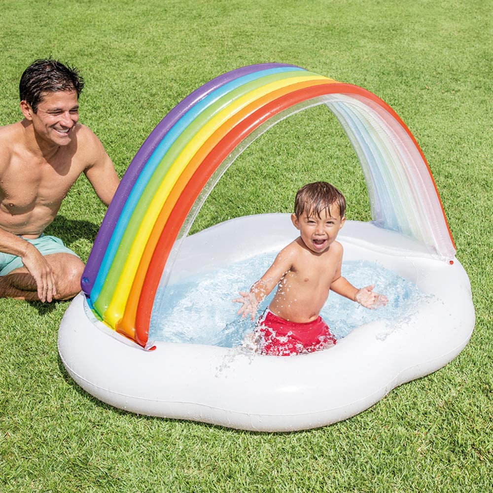 INTEX Piscinette Gonflable Nuage Rainbow - Référence : #57141NP