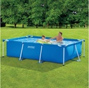 INTEX Piscine Hors-Sol METAL FRAME JUNIOR Rectangulaire 2.6 m x 1.6 m x 0.65 m / Référence : #28271NP