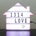 Light Box LED Forme Maison 22 x 20 x 5 cm 