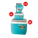 PINNACLE Pack de 3 Glacières Isolées Portables Sans BPA - 32 L / 4.5 L / 2 L