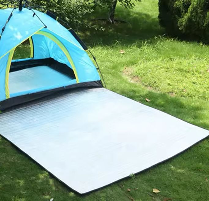 Tapis De Couchage Pour Tente De Camping ou Plage Double Face Imperméable 2,5 m x 2,5 m