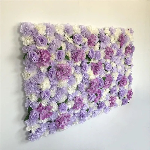 Mur de fleurs artificielles 60 X 40 cm modèle 3