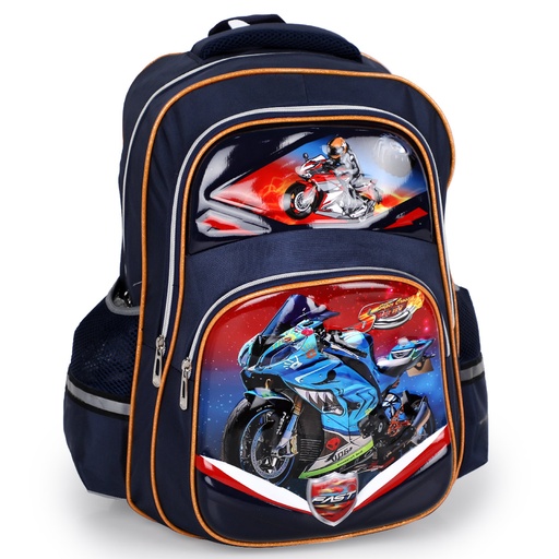 [DATR0408] 5éme et 6éme Année Primaire Cartable Scolaire Pour Garçon Motif Moto