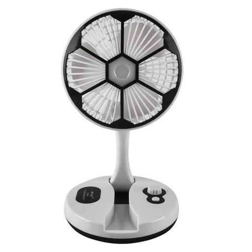 [DATR0454] Ventilateur De Bureau Rechargeable Et Pliable Avec Lampe Lumineuse