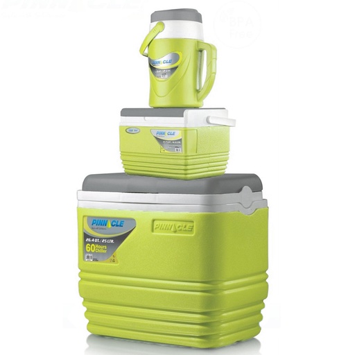 PINNACLE Pack de 3 Glacières Isolées Portables Sans BPA - 25 L / 4.5 L / 2 L