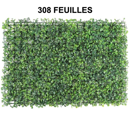 [DATR0543] Mur Végétal Artificiel 308 Feuilles 60 X 40 Cm