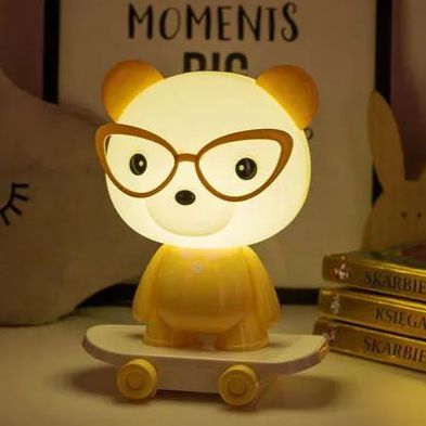 Veilleuse Pour Enfants - Forme Ours Tête Lumineuse